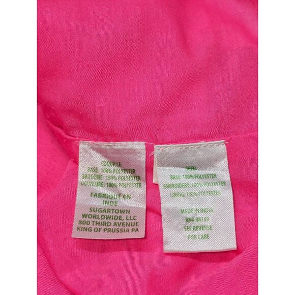 Lilly Pulitzer Women's Pink Shelli Eyelet A-Line Dress With Bow Back Sz 6 2875 - Picture 8 of 13